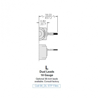 Coil 24VDC 14.7W h = 37.2mm